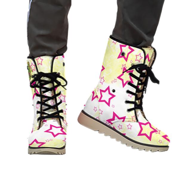 Winterboots mit Hundemotiv Bärbel - gefütterte Winterschuhe, Stiefel, bunt, Grösse 35-44, Mix, Mischling, Bullterrier, Bulli